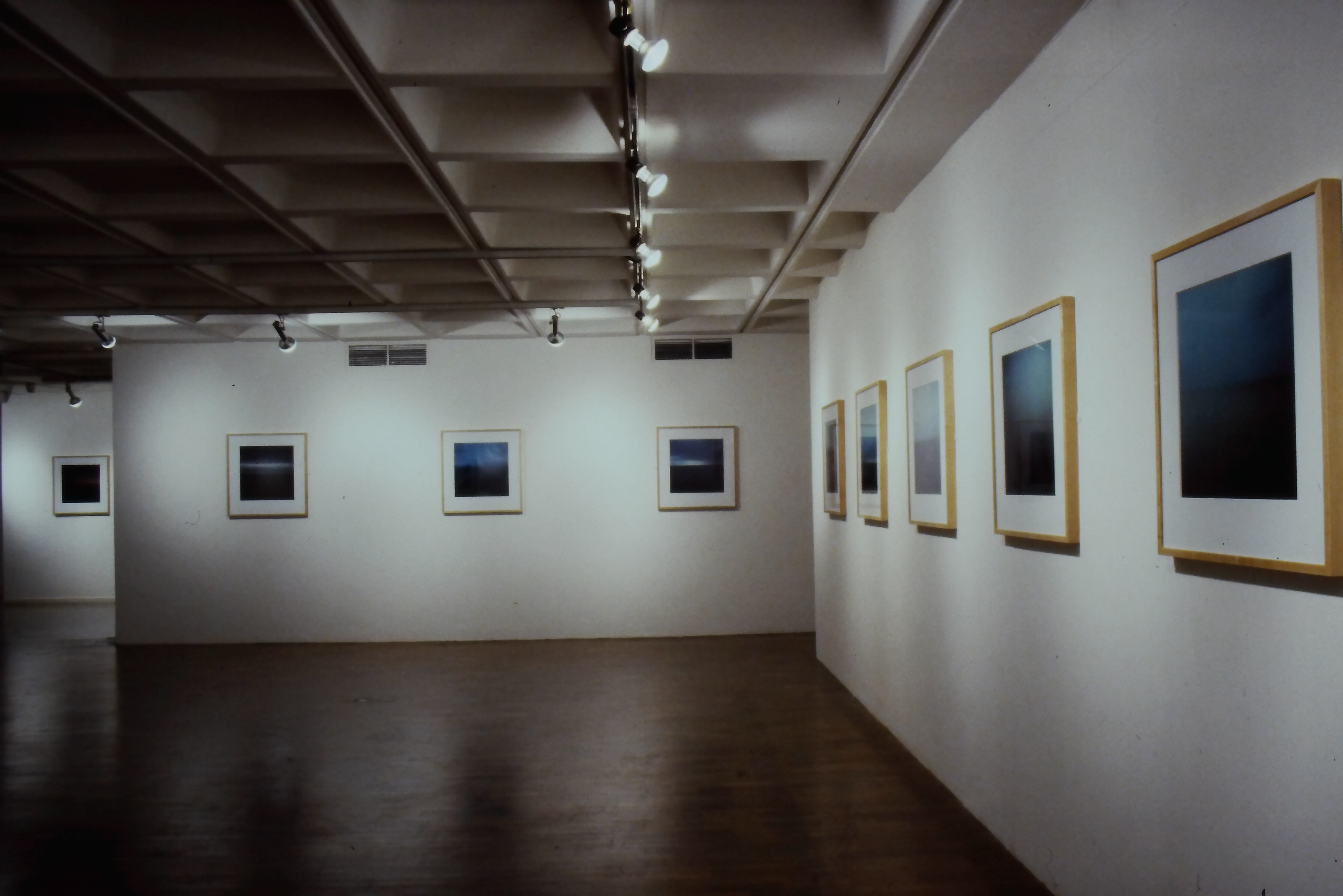 Photographic slide from Arnolfini's 1997 exhibition of Garry Fabian Miller's series Sections of England: The Sea Horizon 1976/77 
